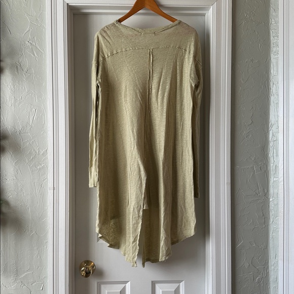 We The Free Cotton Linen Blend Tuxedo Top - Picture 2 of 6